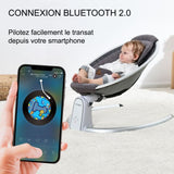 Transat balancelle électrique pour bébé - Onyx / meilleur transat bébé électrique avec connexion bluetooth smartphone