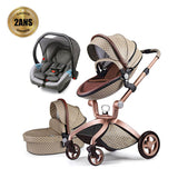 poussette-3en1-de-luxe / poussette trio haut de gamme / poussette de luxe style gucci pour bébé